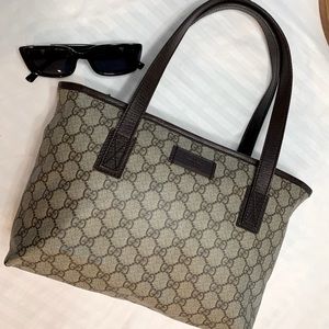 -SOLD on M- Authentic Gucci PVC Zip Tote